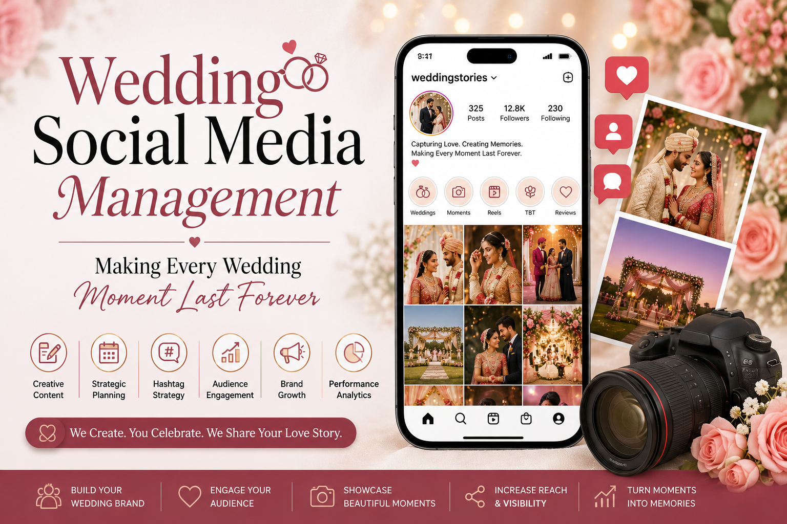 Wedding Social Media Management - Making Every Wedding Moment Last Forever