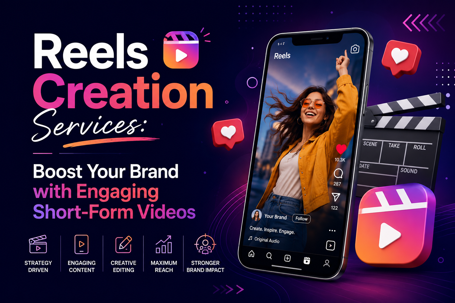 Reels Creation Services - Boost Your Brand with Engaging Short-Form Videos